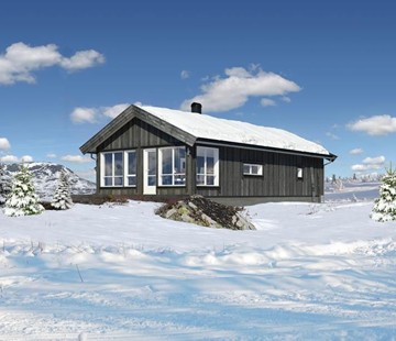 Damtjednlie Alpin, Aurdal Valdres. Nytt felt -Ski inn/ut.Prosjekterte nøkkelferdige hytter